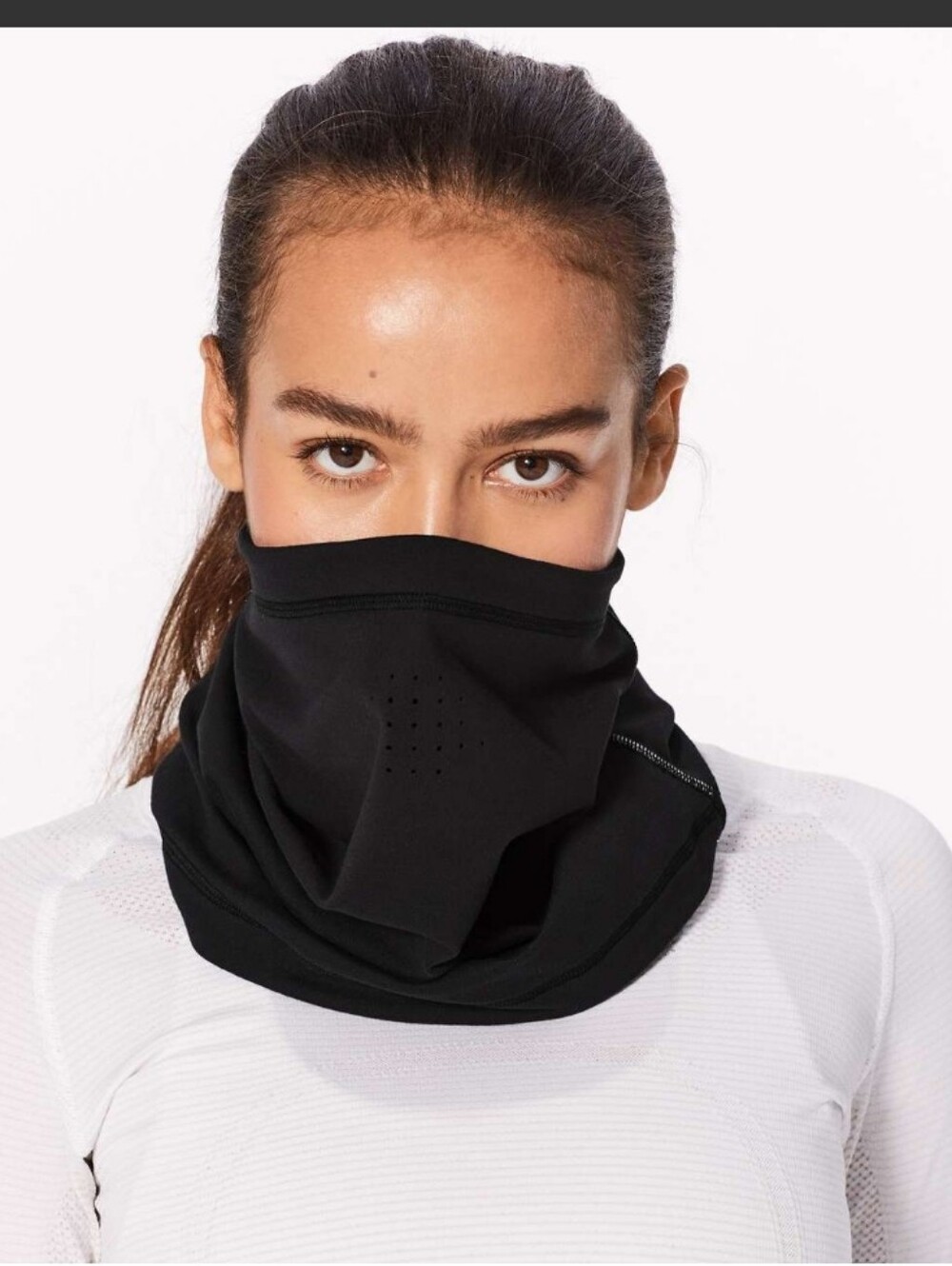 Lululemon Run It Out Black Neck Warmer Running Outdoor Rulu